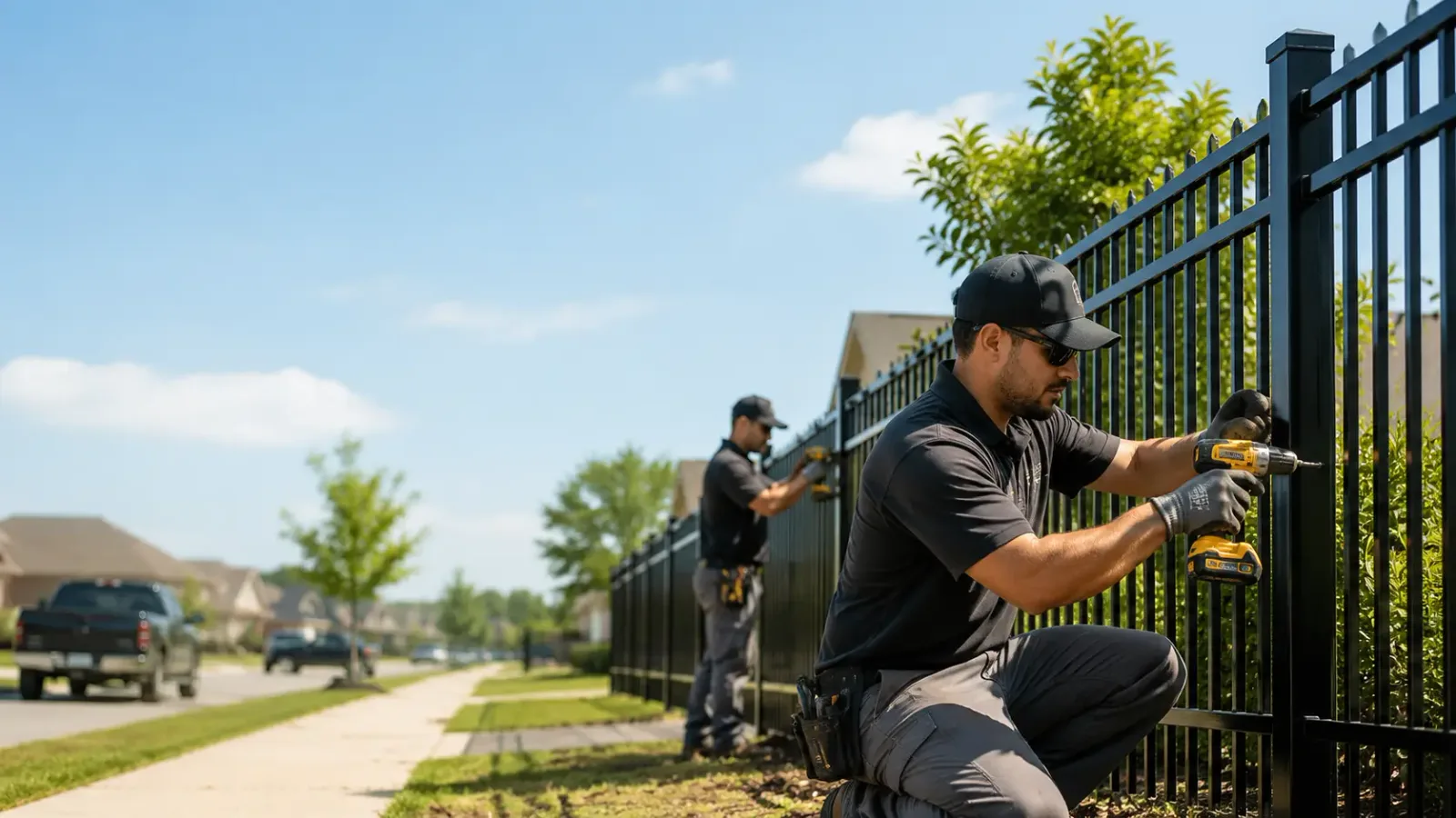 Metal Fence Installation in Bellingham, MA